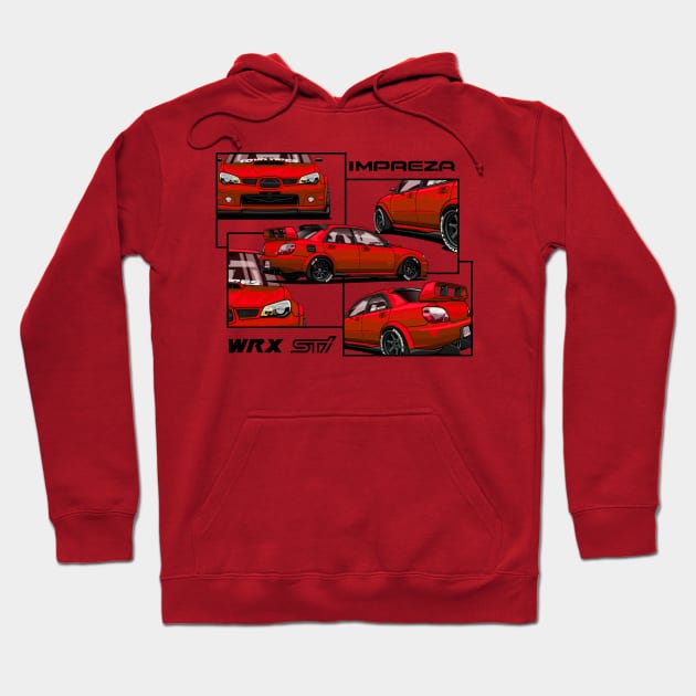 Impreza hawkeye WRX STI, JDM Hoodie by T-JD